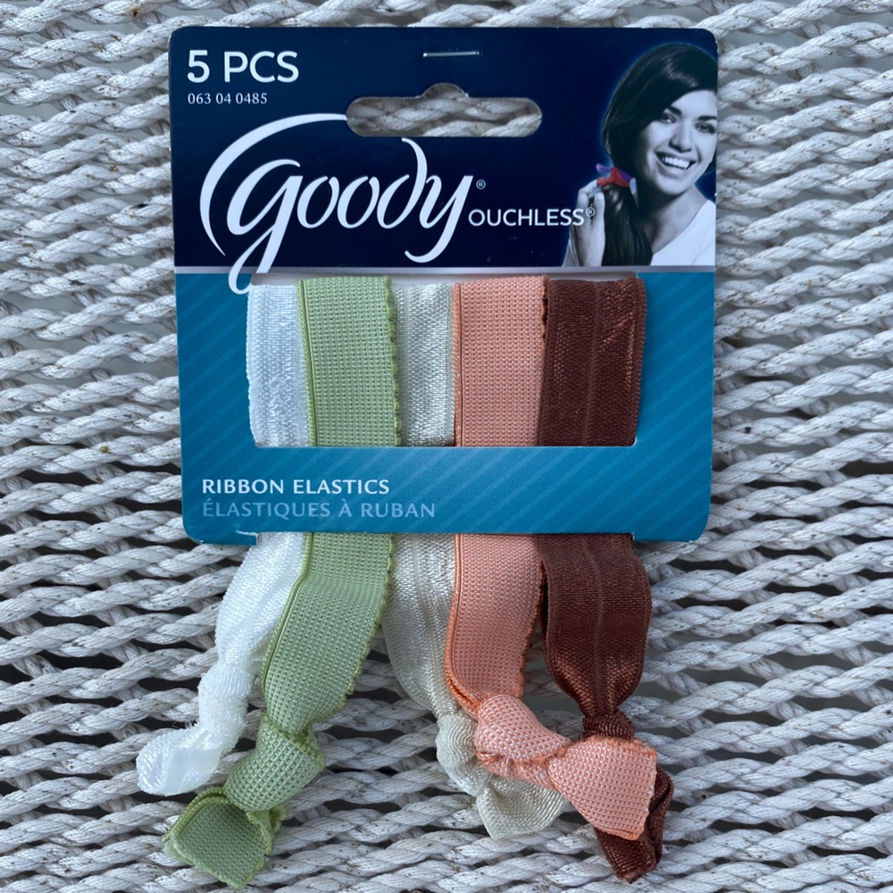 NWT Goody Ouchless Ribbon Hair Elastics